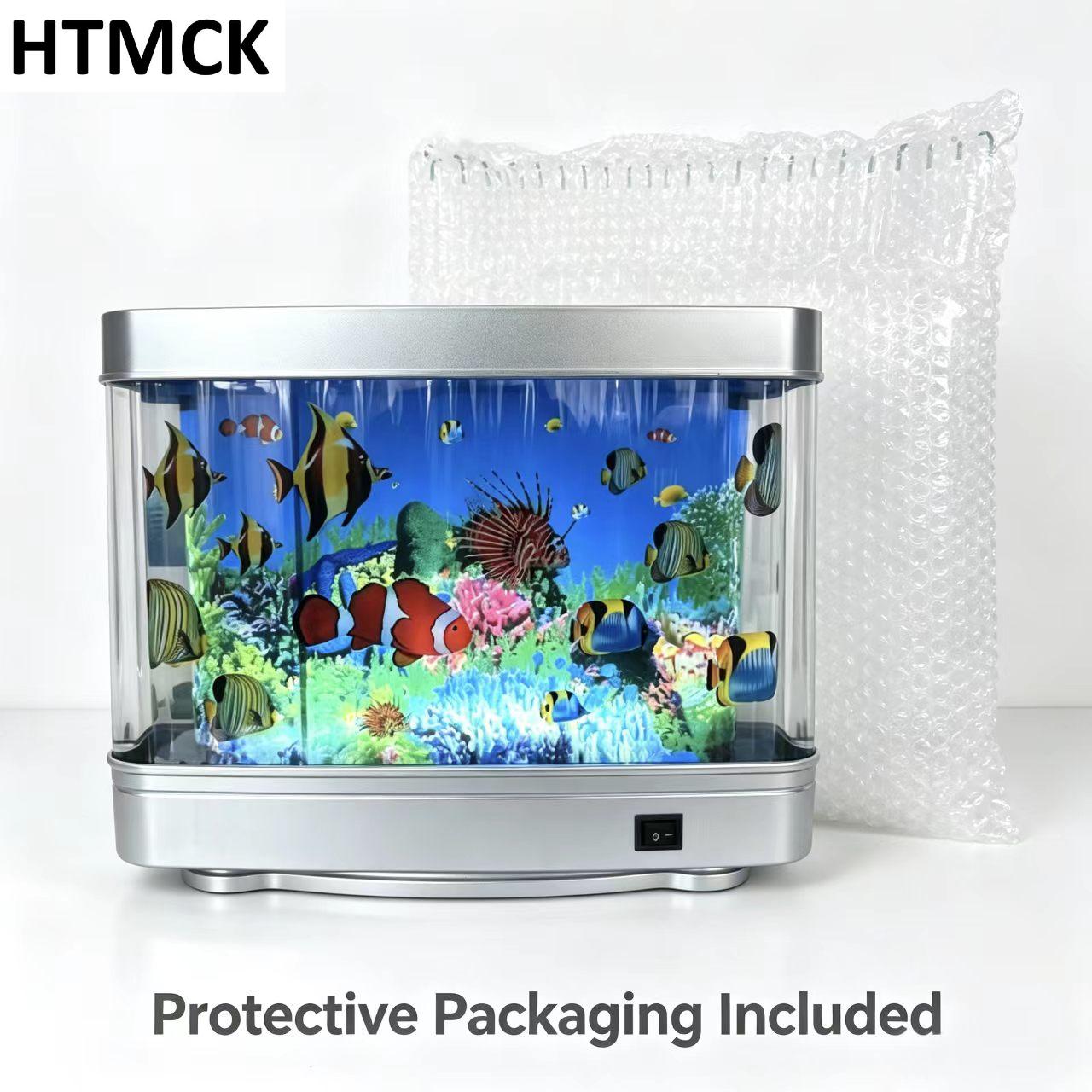 Floating Nightstand With Led Light - Lampki do akwarium z tropikalnymi rybkami,