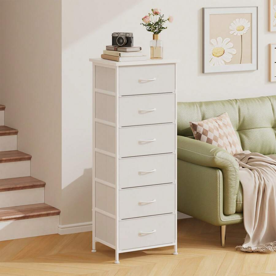Bedroom Furniture - Tomnk Stolik boczny z 6 szufladami,