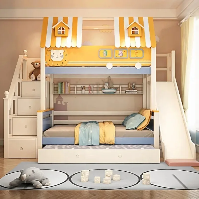 Meble Drewniane Loftowe do Pok – Bunk Bed With Stairs And Slide recenzja i cena