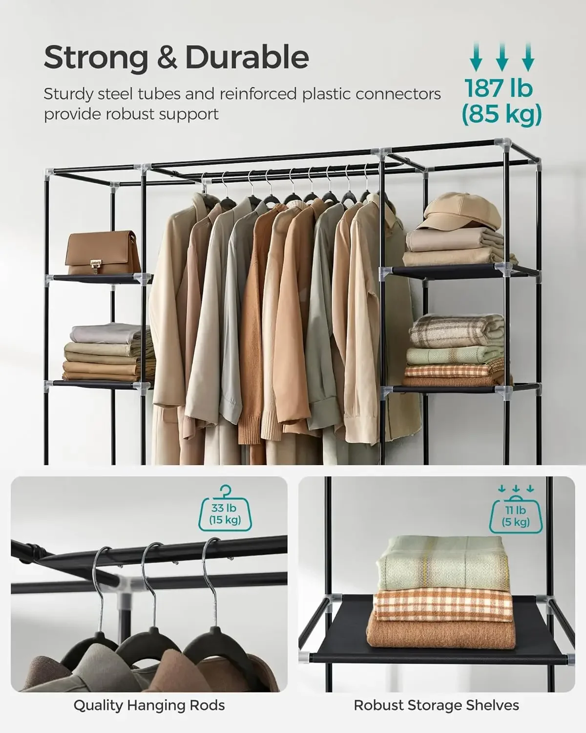 Szafa Cheng-Closet, przenośna  – Wardrobe Closet Portable Fabric Cover recenzja i cena