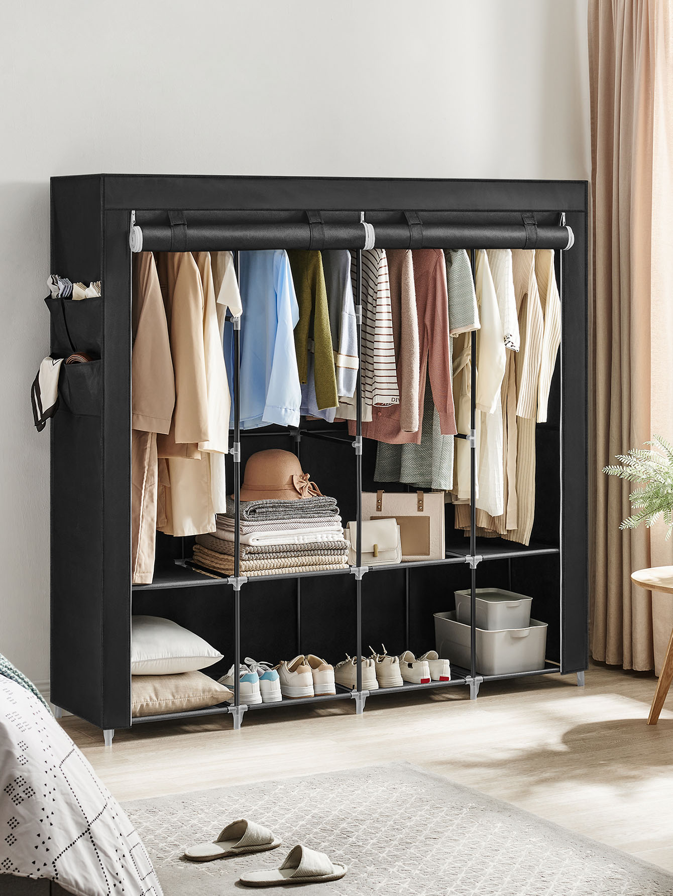 Przenośna szafa, organizer do  – Wardrobe Closet Portable Fabric Cover recenzja i cena