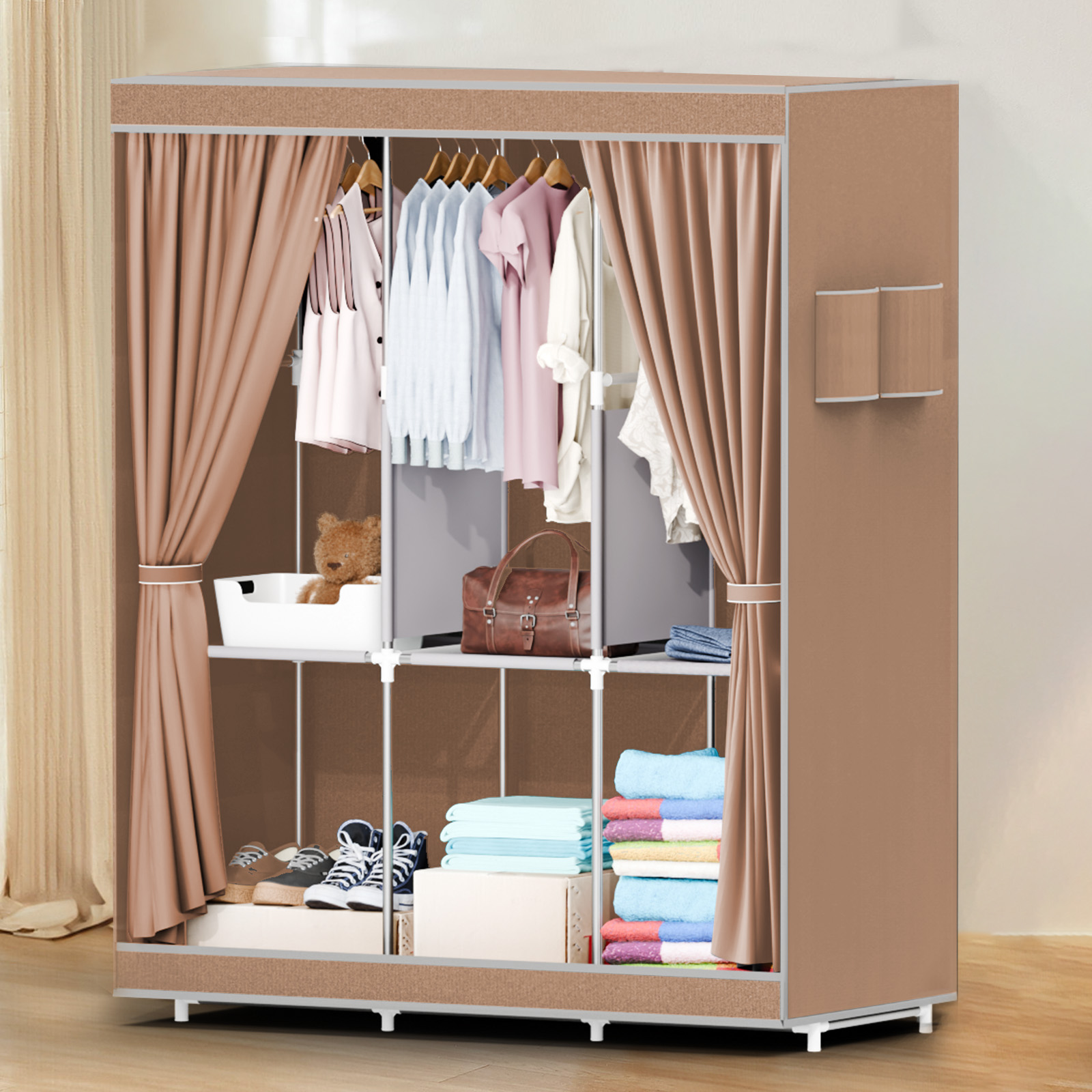 Przenośna szafa na ubrania 51  – Wardrobe Closet Portable Fabric Cover recenzja i cena