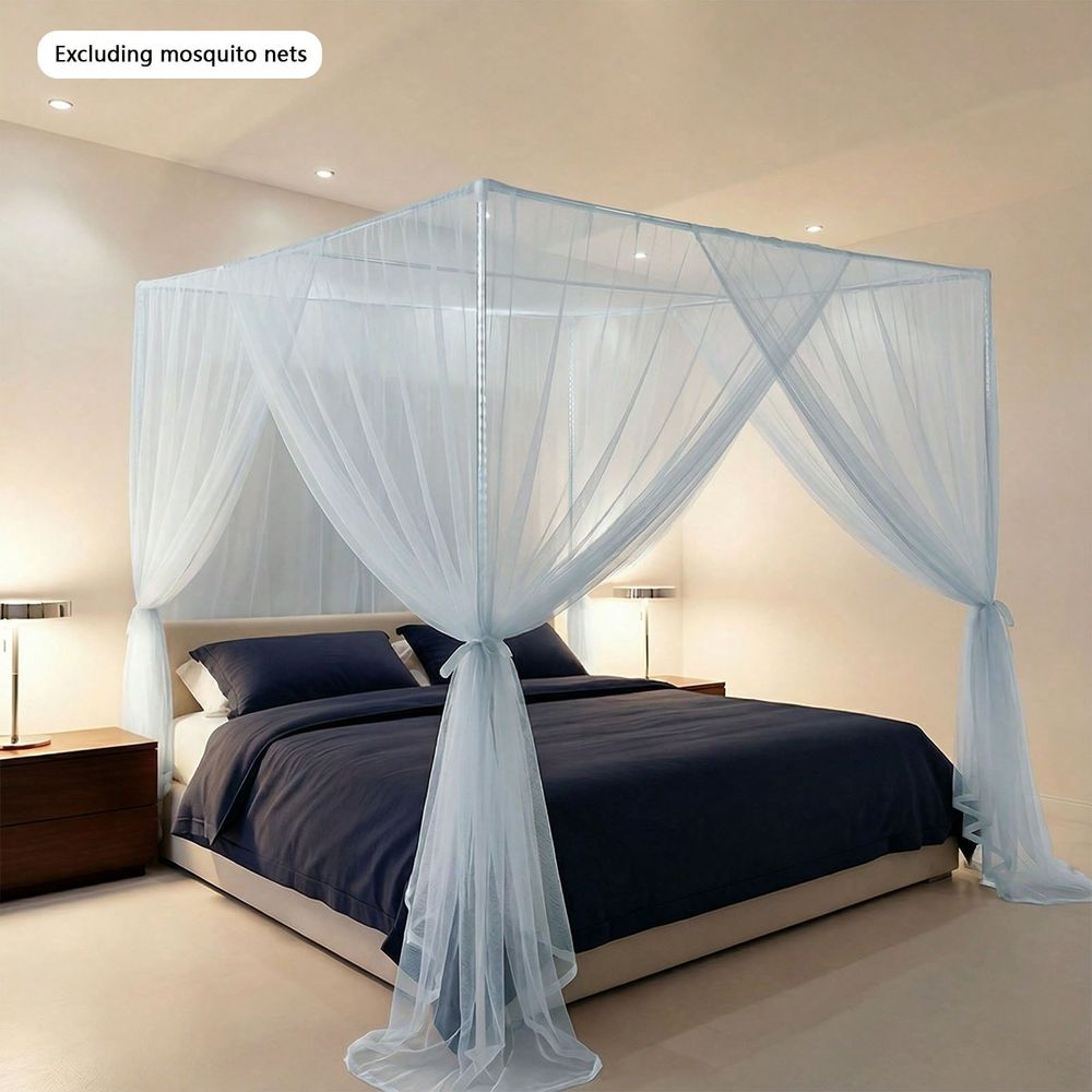 Rama łóżka z baldachimem 2x2m, – Canopy Bed Frame Metal Queen recenzja i cena