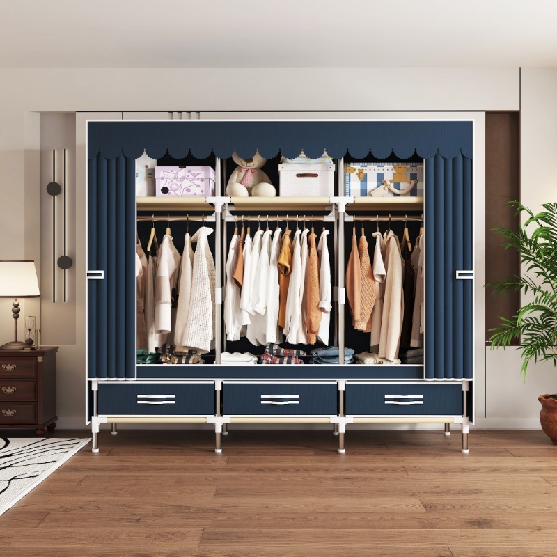 Szafa materiałowa 65 cali z sz – Wardrobe Closet Portable Fabric Cover recenzja i cena