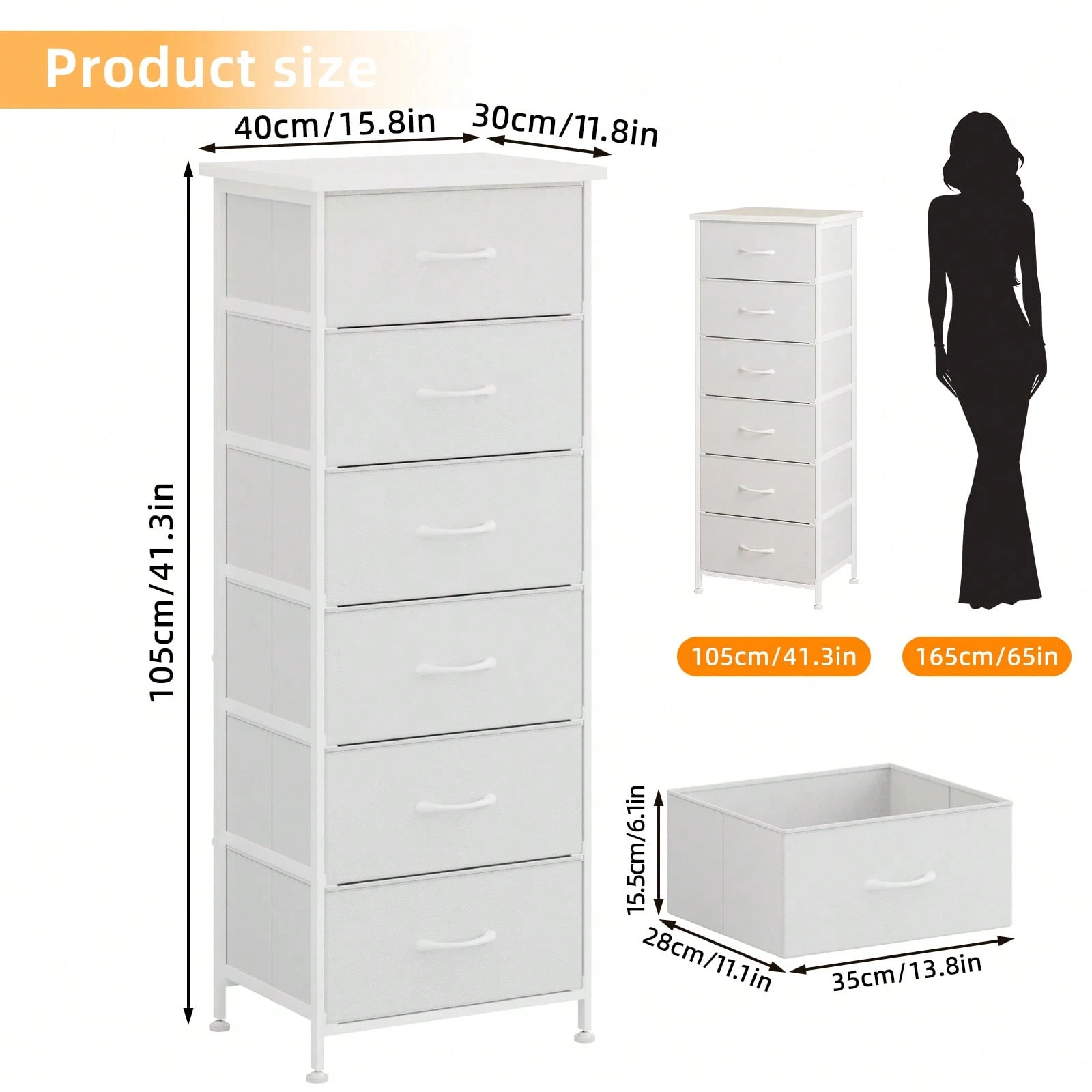 Tomnk Stolik boczny z 6 szufla – Bedroom Furniture recenzja i cena