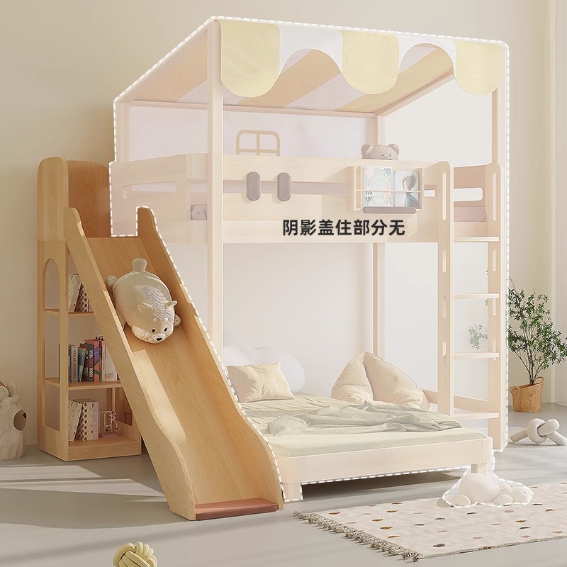 Łóżko piętrowe z zjeżdżalnią p – Bunk Bed With Stairs And Slide recenzja i cena